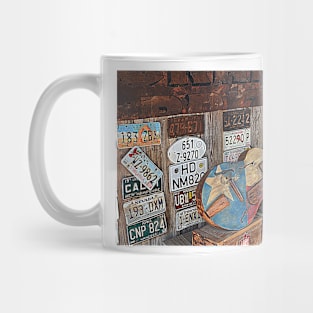 Luckenbach Texas Armadillo Guitar Mug